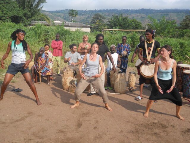 Past volunteering of culture africain danse