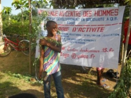 Past volunteering program of tree planting in a school yard