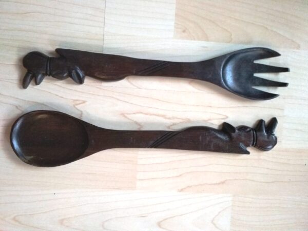 Spoon & fork wooden