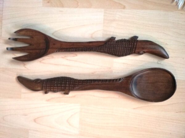 Spoon & fork wooden