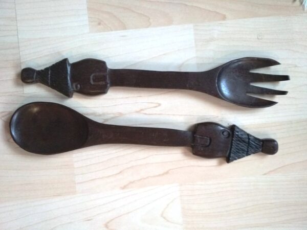 Spoon & fork wooden