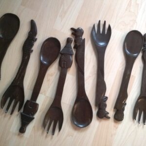 Spoon & fork wooden