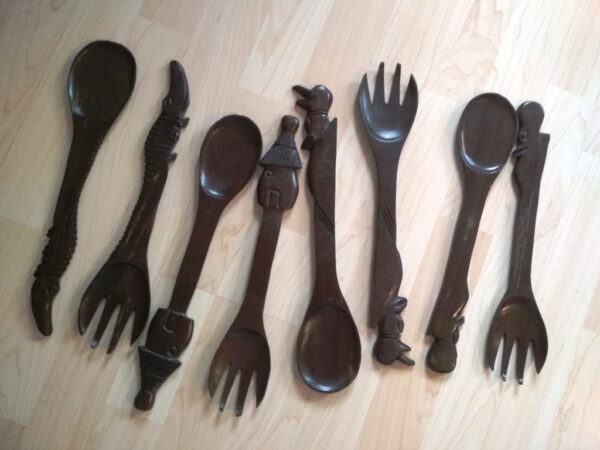 Spoon & fork wooden